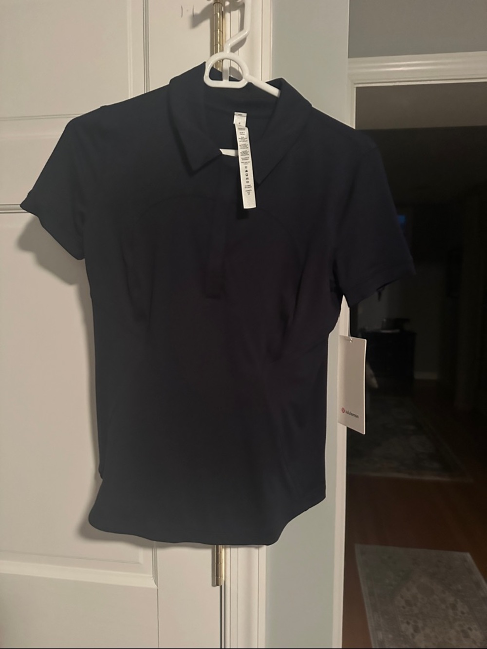 lululemon golf tennis Short Sleeve Polo Tee - navy - Picture 3 of 4